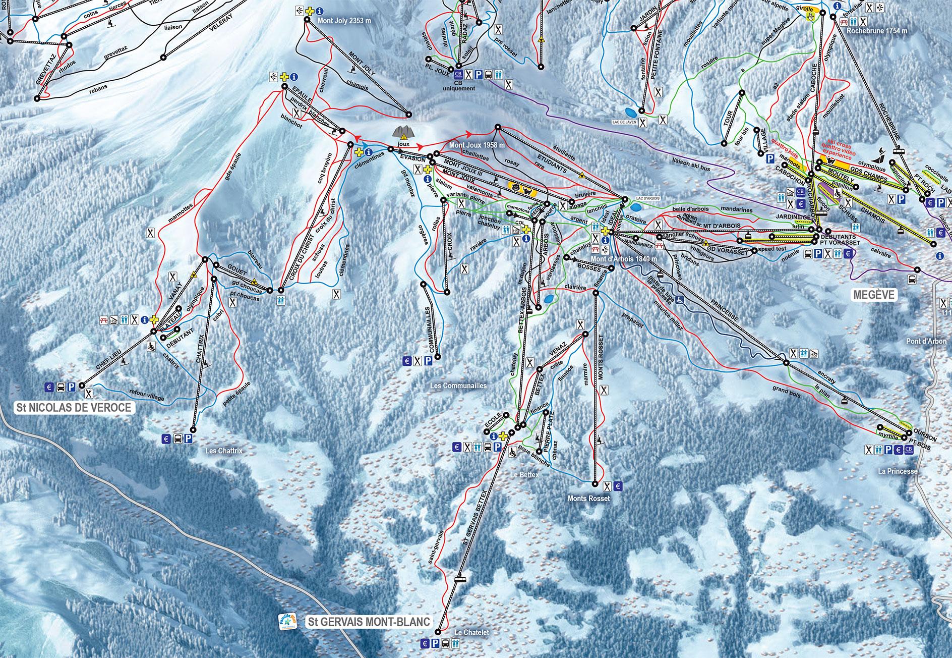 St_Gervais_Mont_Blanc_Piste_Map